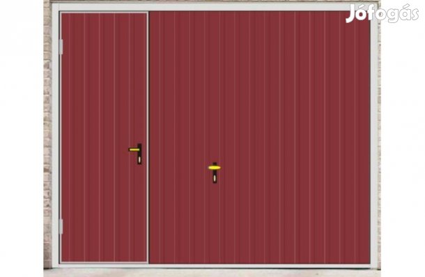 Garázskapu PR billenő, világos meggy matt, Szebb,11 cm T7 függőleges b