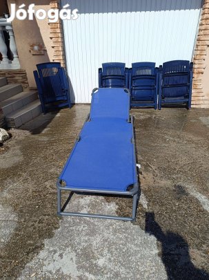 Gardeline alumíniumvázas napágy , napozóágy ,nyugágy jó állapotban