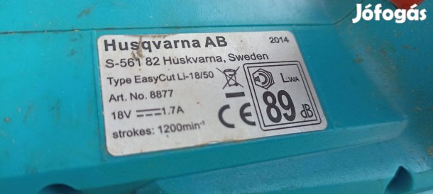 Gardena Akkumulátoros sövényvágó Easycut akku nélkül