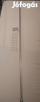 Gardinia rozsdamentes acél függönykarnis 160cm