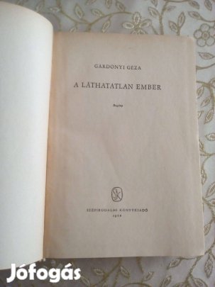 Gárdonyi Géza: A láthatatlan ember 1966