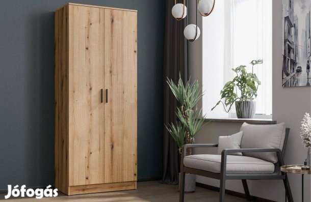 Gardróbszekrény Világos Tölgy