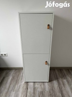 Gardróbszekrény, 2 ajtós, fehér