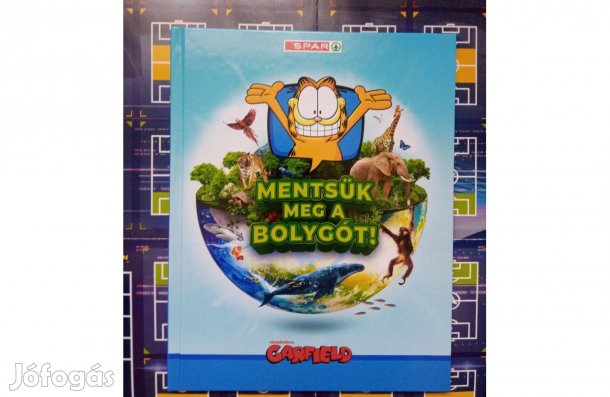 Garfield Mentsük meg a Bolygót Album + 50 db különböző matrica