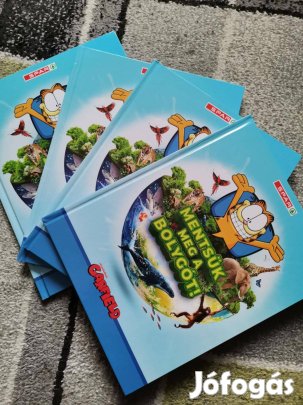 Garfield Mentsük meg a Bolygót! Album. +10 db matrica Utolsó darabok
