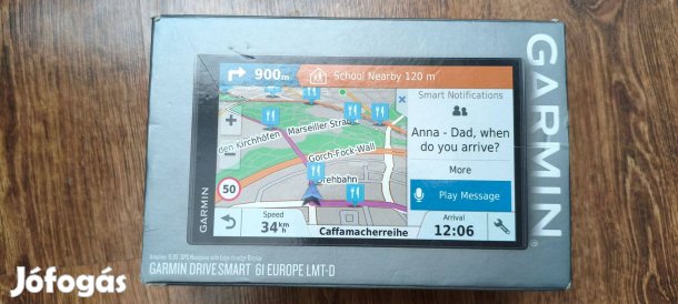 Garmin Drive Smart 61 lmt_d 7"-os gps (navigáció)
