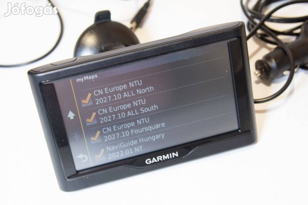 Garmin Nüvi 58LMT Autós Navigáció GPS Európa Térkép Tartó + Töltő