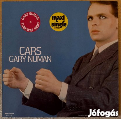 Gary Numan Cars maxi single bakelit hanglemez