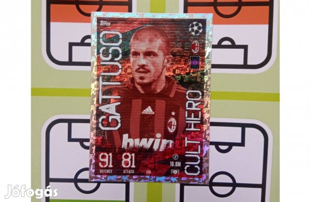 Gattuso (AC Milan) Topps UEFA Cult Hero kártya