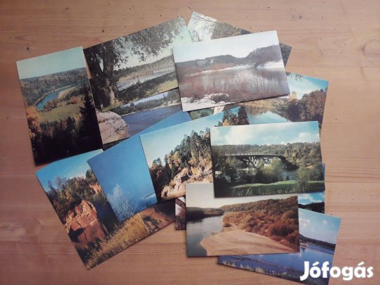 Gauja, Lettország folyója - képeslap gyűjtemény