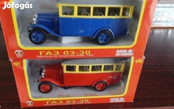 Gaz 03-30 bus "Nasavtoprom" modell kisauto 1/43 Eladó