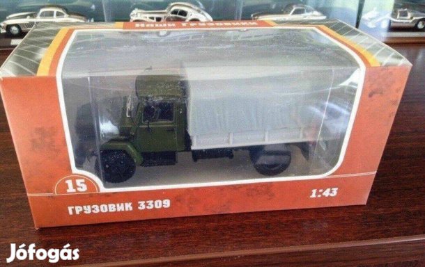 Gaz 3309 ponyvas "Nasi Gruzoviki" kisauto modell 1/43 Eladó
