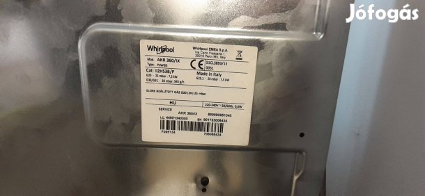 Gáz főzőlap Whirpool Újszerű