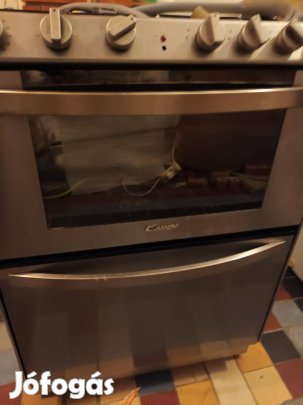 Gáz főzőlapos elektromos sütős Candy trio jó állapotban