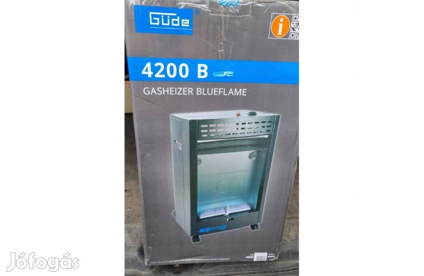 Gáz üzemű fűtőtest, szieszta kályha, 4,2kW hőteljesítménnyel