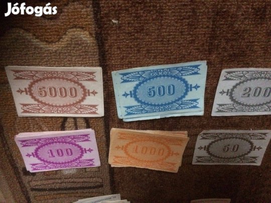 Gazdálkodj okosan játékpénz 20 darabonként 1000 ft