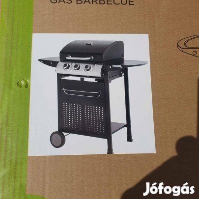 Gázgrill új,3 égös,piezzó gyújtásu