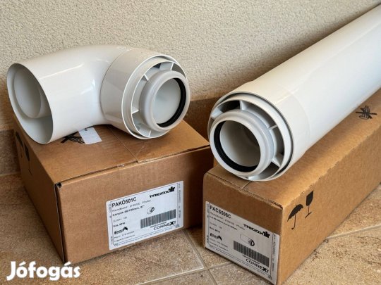 Gázkazánhoz füstcső, idom, füstgázelvezetés, új