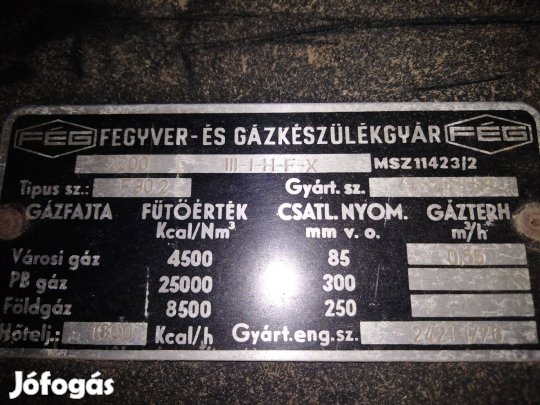 Gázos vízmelegítő