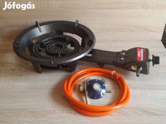 Gázzsámoly Gázégő piezó gyújtóval + Nyomásszabályozó szett