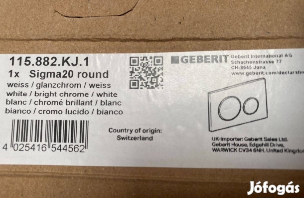 Geberit WC nyomógomb