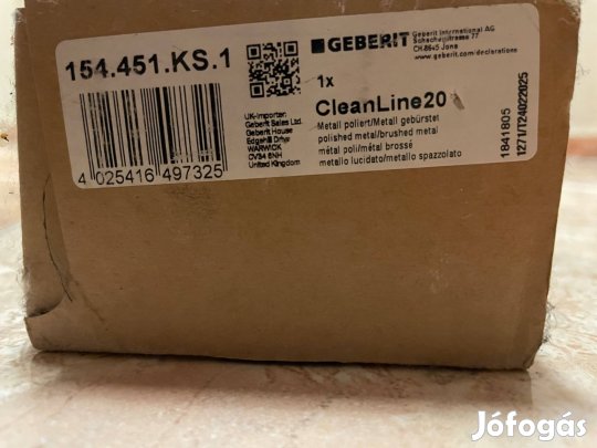 Geberit szálcsiszolt zuhany folyóka