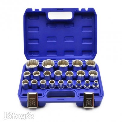 Geko 21 részes 12 szögű dugófej készlet 8-36 mm 1/2"