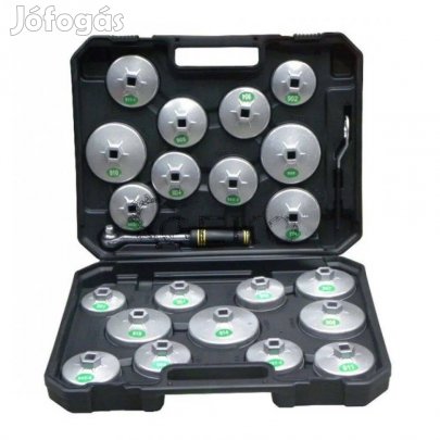 Geko 23 részes olajszűrő leszedő készlet racsnis hajtókar