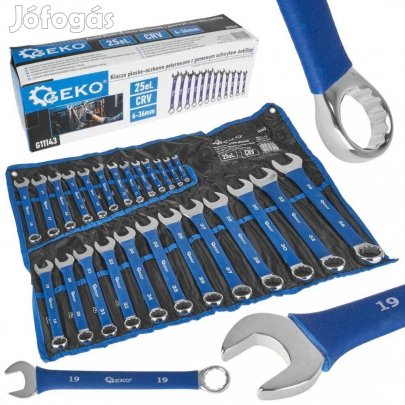 Geko csillag-villáskulcs készlet, 6-36 mm, 25 db