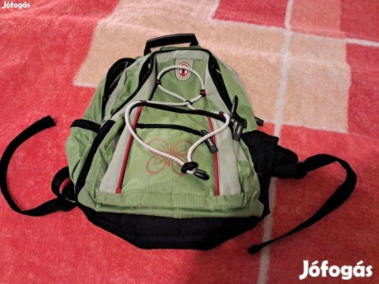 Gelert gyermek hátizsák háti táska zöld-fekete színű