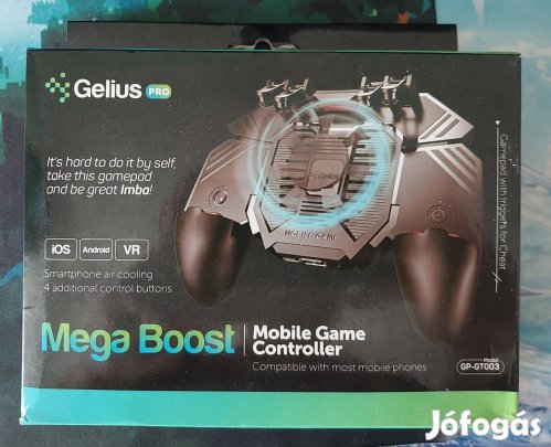 Gelius Mega Boost GP-GT003 mobil gamepad hűtőventilátorral(csak USB-s)