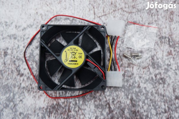 Gembird Fancase4 számítógépház hűtő ventilátor 80x80x25mm