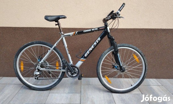 Genesis Condor 26"-os MTB, első-hátsó tárcsafékes, aluvázas, minőségi