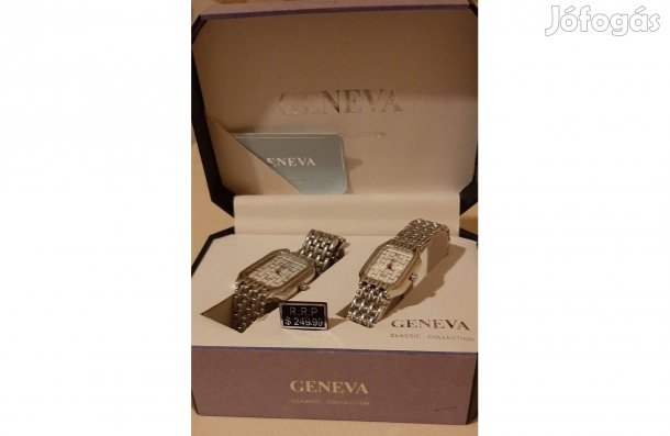 Geneva férfi+női quarz karóra díszdobozban
