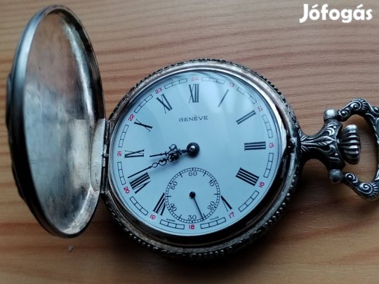 Genéve Svájci zsebóra ezüstözött Unitas szerkezettel eredeti db