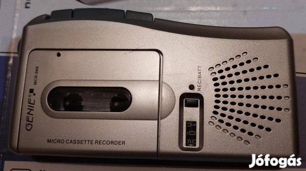 Genie MCR-966 mikrokazettás diktafon, elöregedett szíja cserére szorul