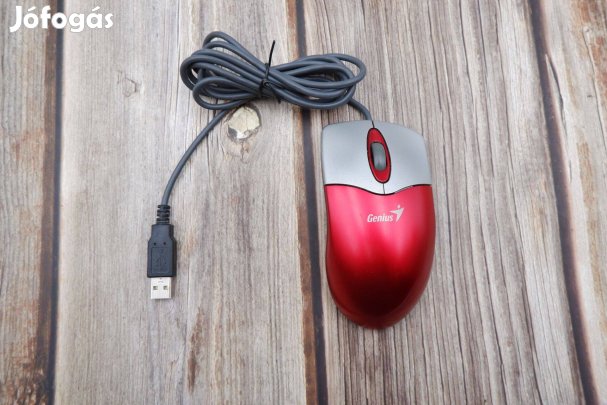 Genius Netscroll+ Eye Ruby vezetékes optikai egér USB piros szürke