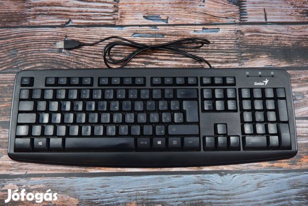 Genius USB magyar vezetékes billentyűzet fehér KB-110X