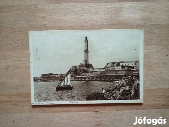Genova világítótorony 1936 képeslap