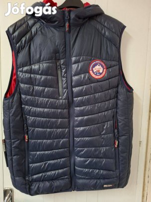 Geographical Norway L-es kiforditható férfi mellény (kék-piros