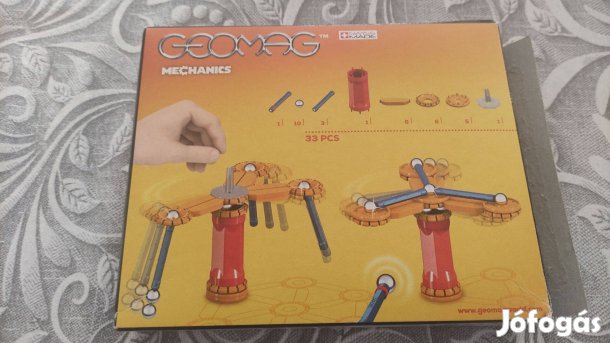 Geomag építőkészlet dobozában hiánytalan leírással
