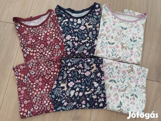 George 6 darabos (3 szett) hosszú ujjú pizsama csomag - 12-13 év