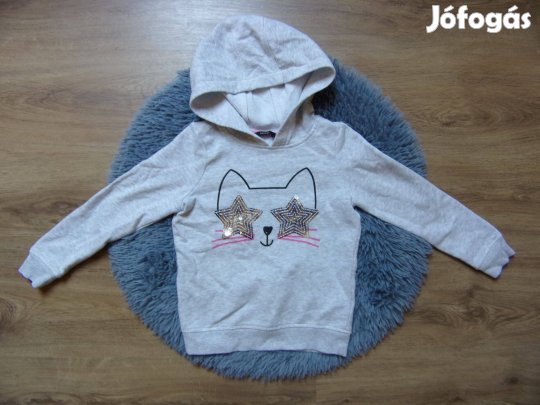 George cica mintás kapucnis pulóver 6-7 éveseknek!