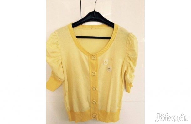 George citromsárga rövid ujjú kardigán 42-es újszerű