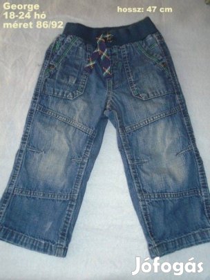 George kék farmernadrág 18-24 hó (méret 86 / 92)