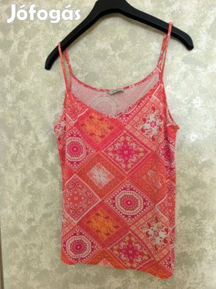 George narancssárga mandala mintás viszkóz top, trikó 44-es