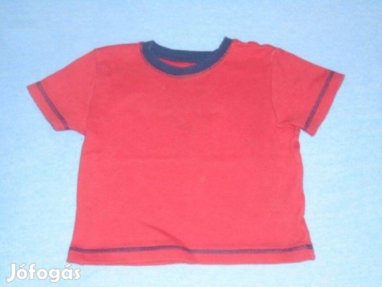 George piros színű póló 9-12 hó (méret 80)