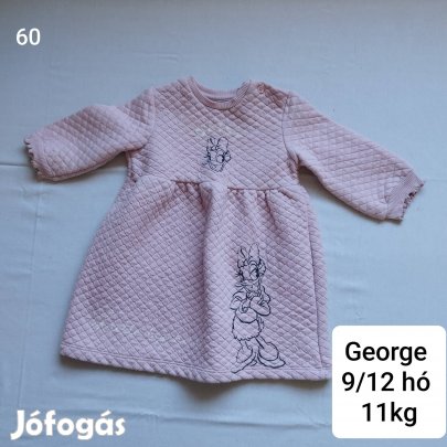 George rózsaszín ruha 9/12 hó 