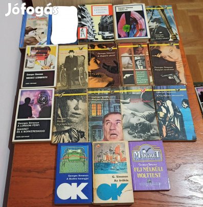 Georges Simenon könyvcsomag / 18 db könyv
