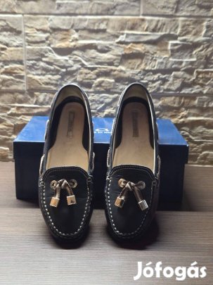 Geox 37,5-as fekete női Valódi Bőr cipő